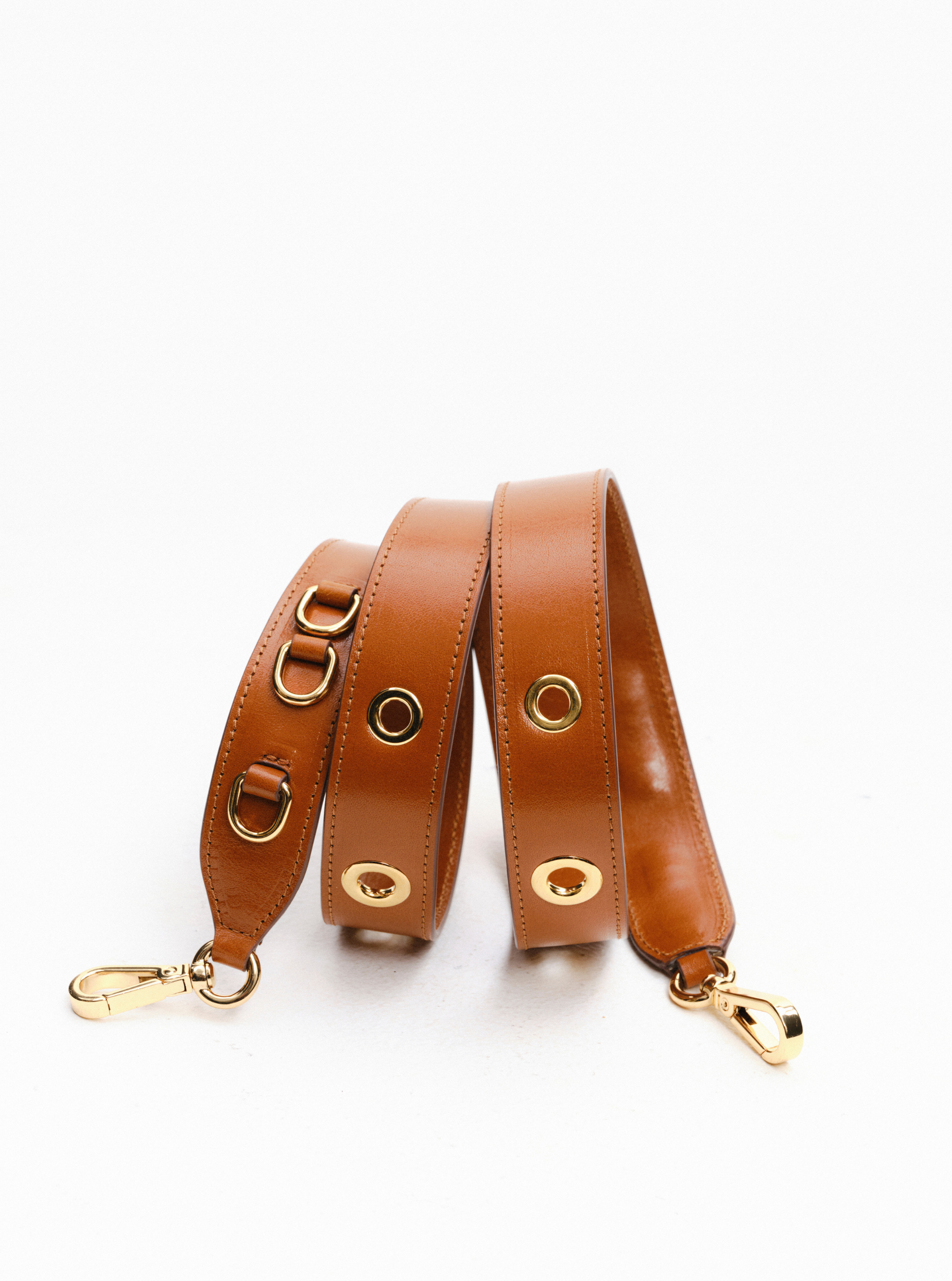 Strap Set Hortensia Mini / Eyelets - Cognac
