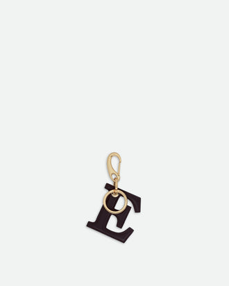 Bag Charm Letter - E - Grape