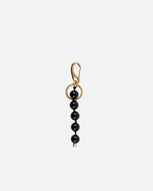 Bag Charm Beads - Black Onyx