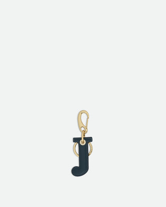 Bag Charm Letter - J - Teal