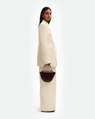 Hortensia Bag Mini - Bordeaux Python