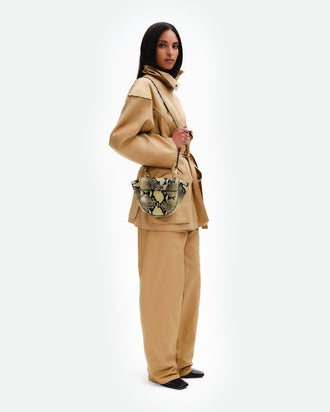 Hortensia Bag Mini - Lime Python