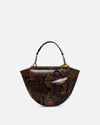 Hortensia Bag Mini - Brown Python
