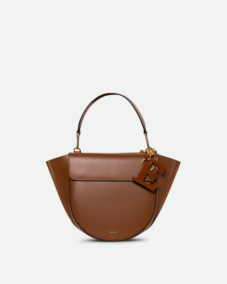 Bag Charm Letter - E - Tan Suede