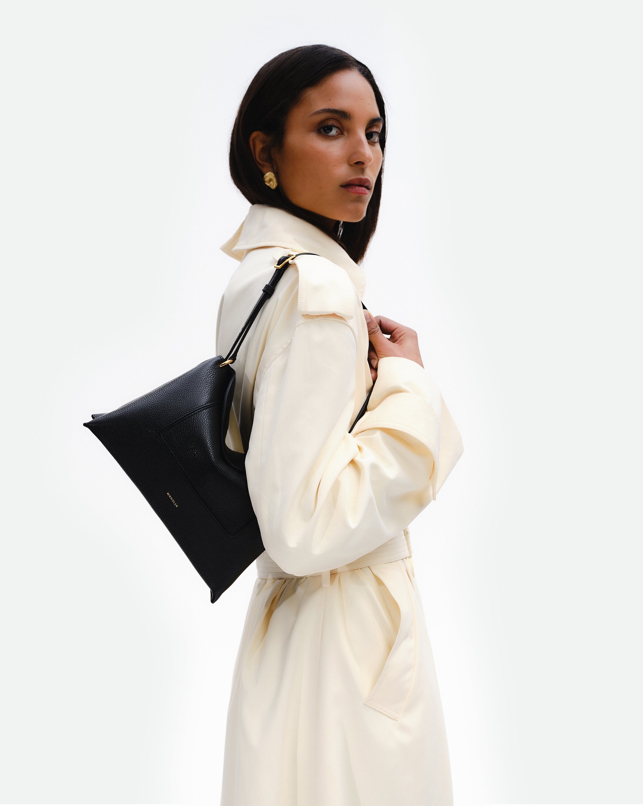 Penelope Slouch Bag - Black Crust