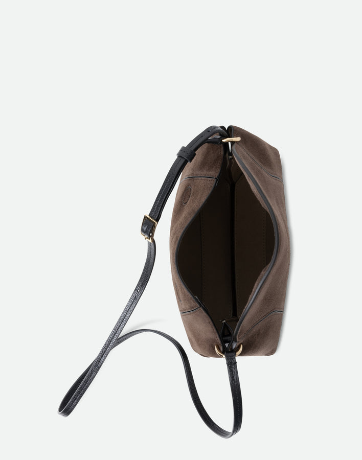Penelope Slouch Bag - Palissander Suede