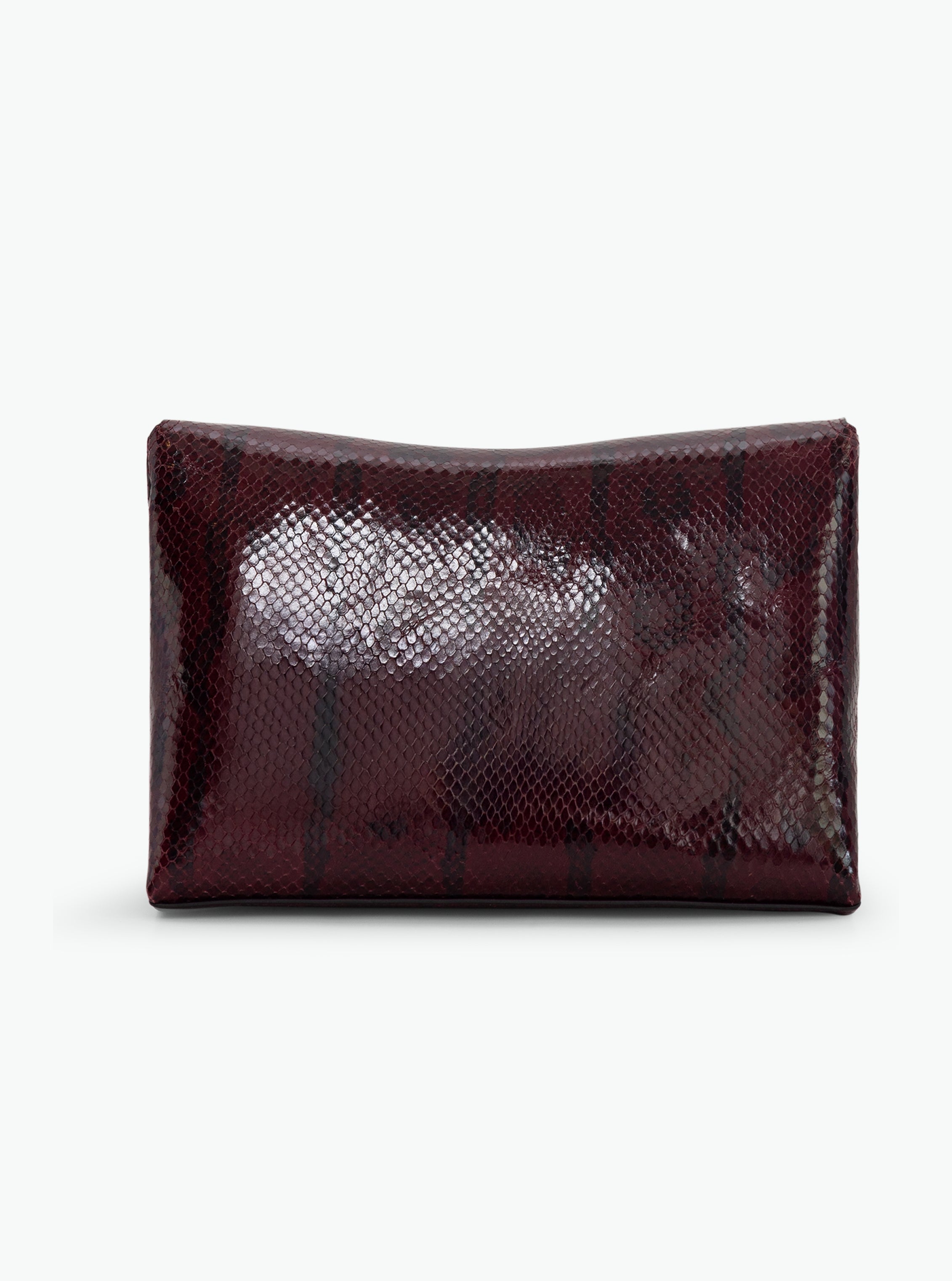 Jo Pouch Medium - Bordeaux Python