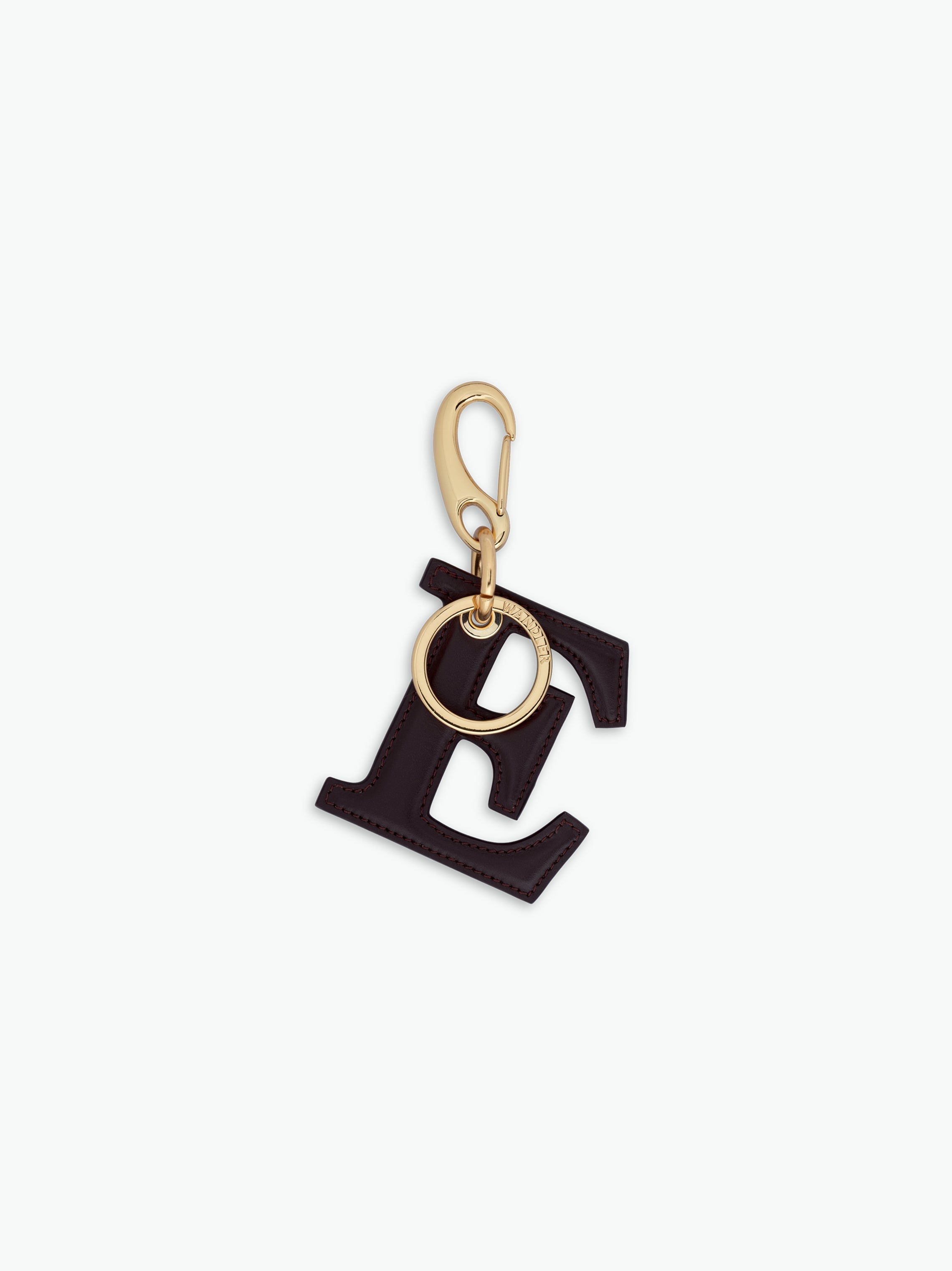 Bag Charm Letter - E - Grape