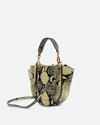 Hortensia Bag Mini - Lime Python