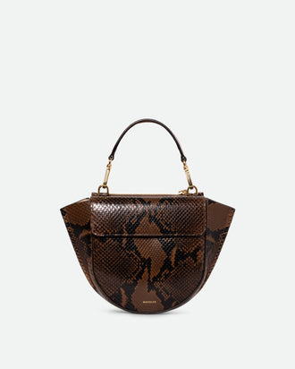 Hortensia Bag Mini - Brown Python