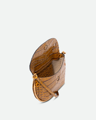 Kate Mini Crossbody - Saddle Croco