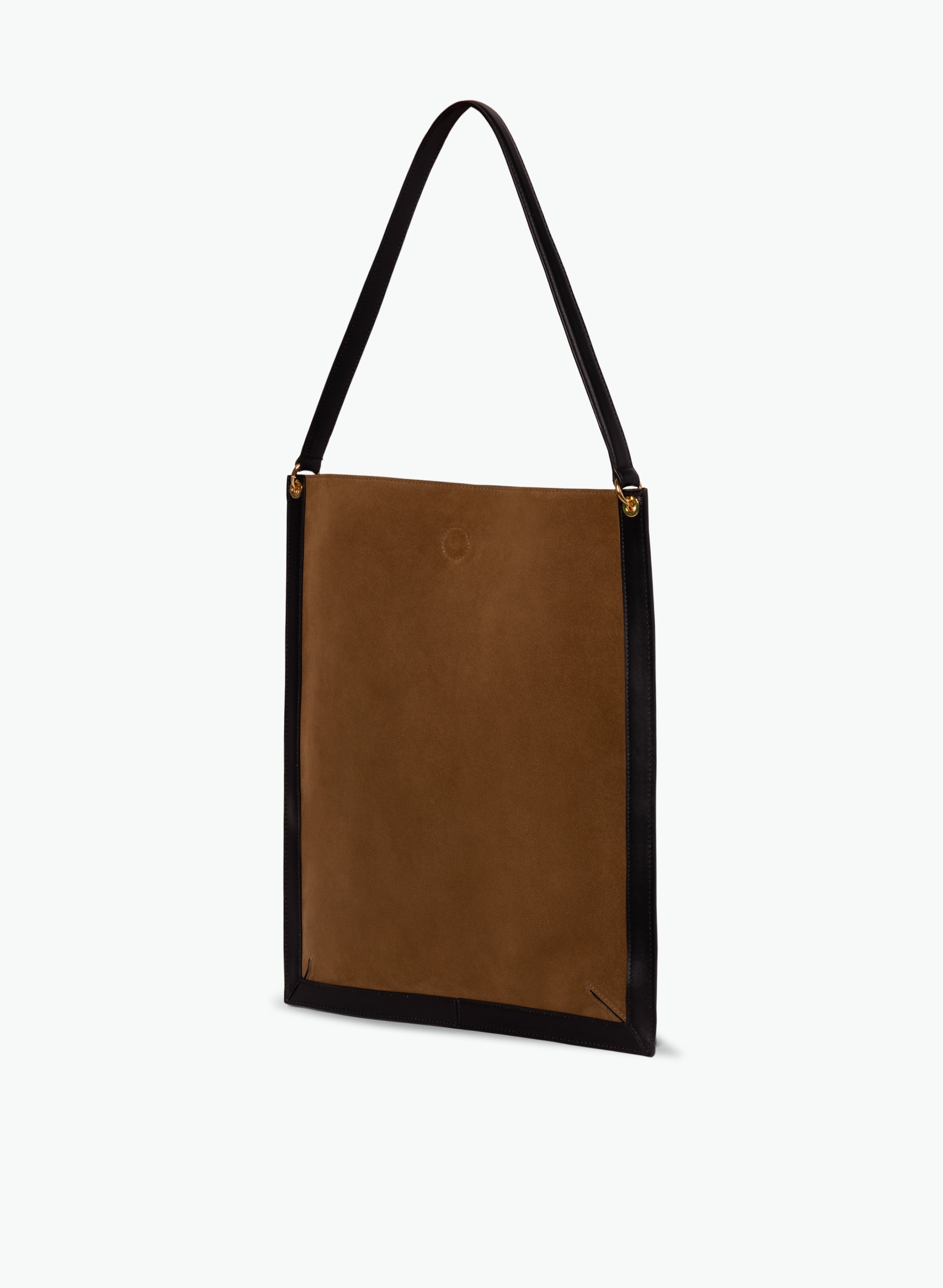 Penny Tote - Tabbaco Suede / Black