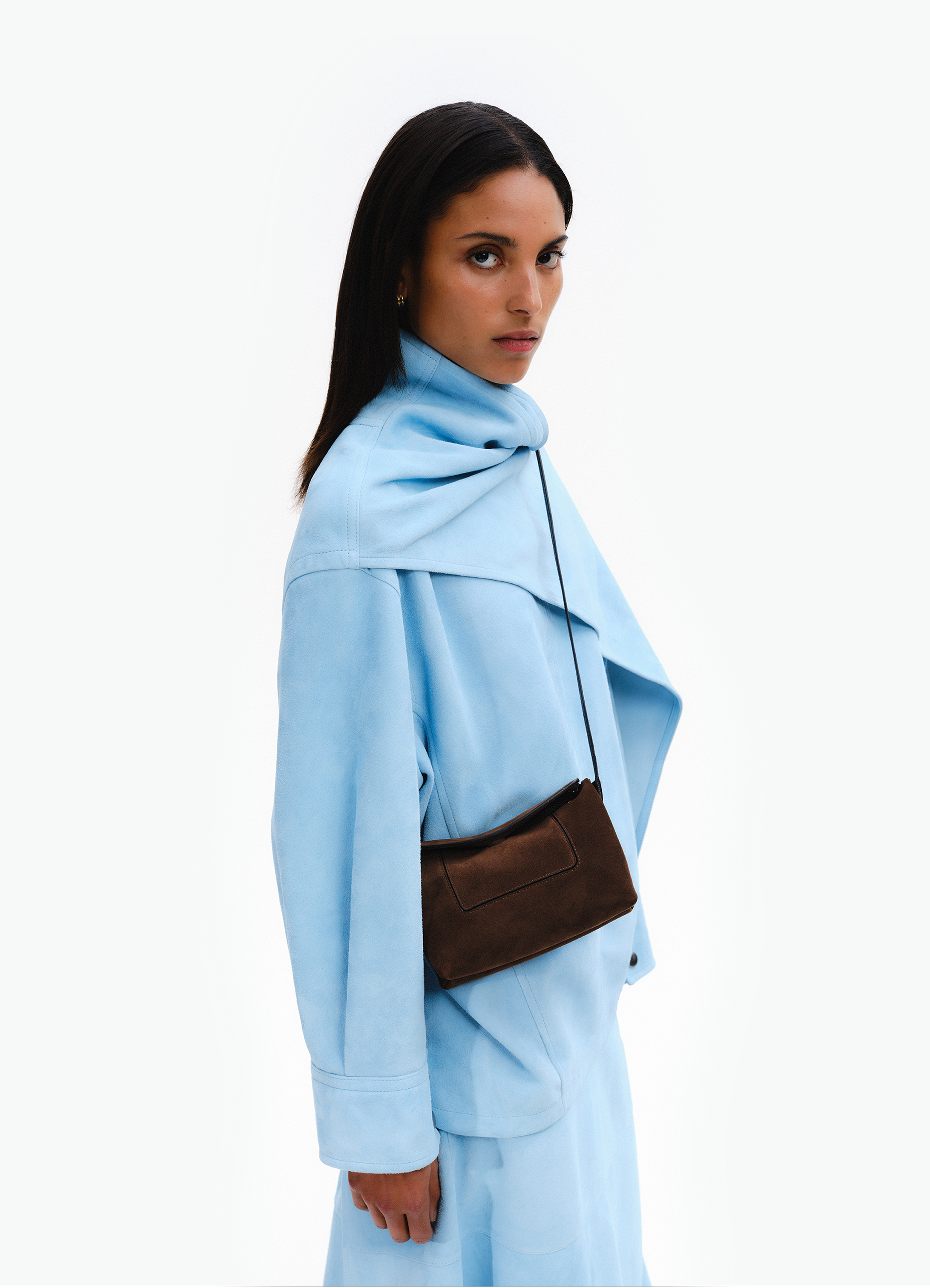 Penelope Slouch Mini - Palissander Suede