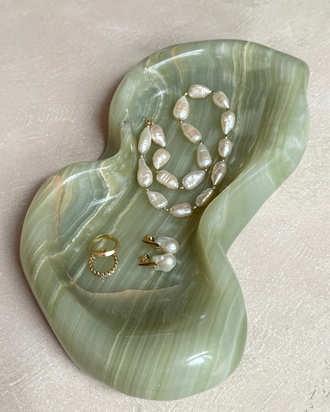 PRE ORDER Peanut Bowl Small - Verde Onyx
