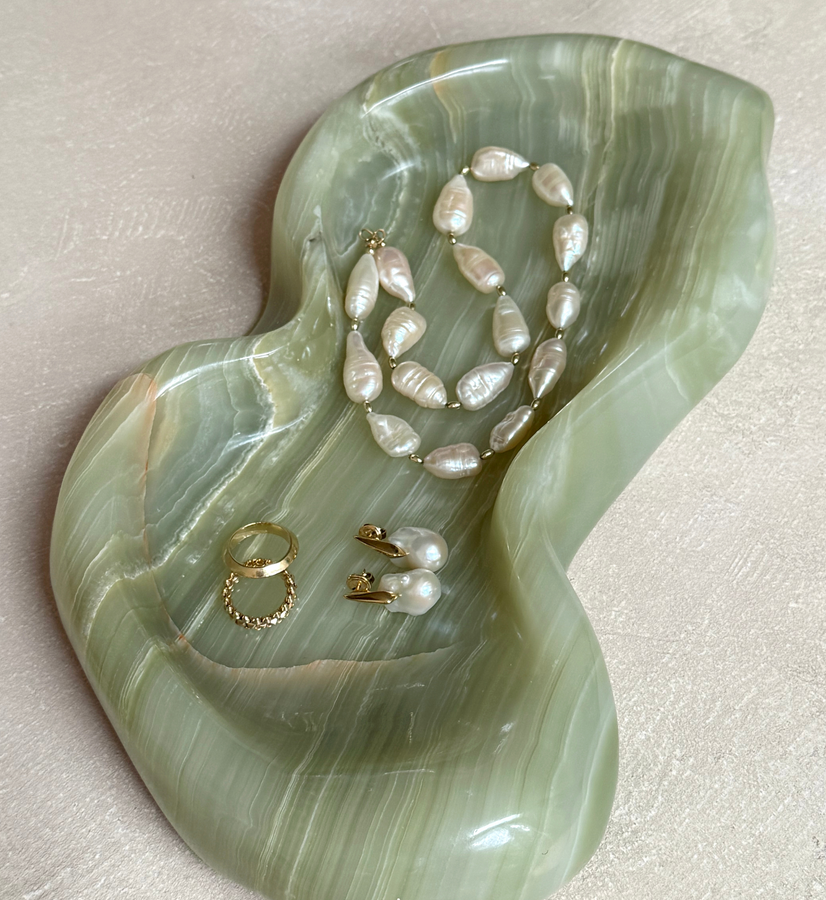 PRE ORDER Peanut Bowl Small - Verde Onyx