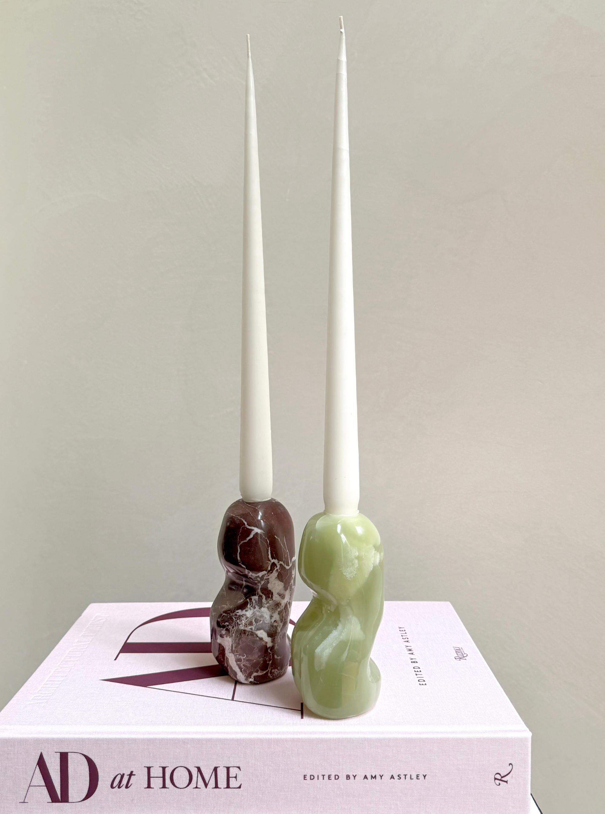 PRE ORDER Peanut Candle Holder Set - Amarena / Verde