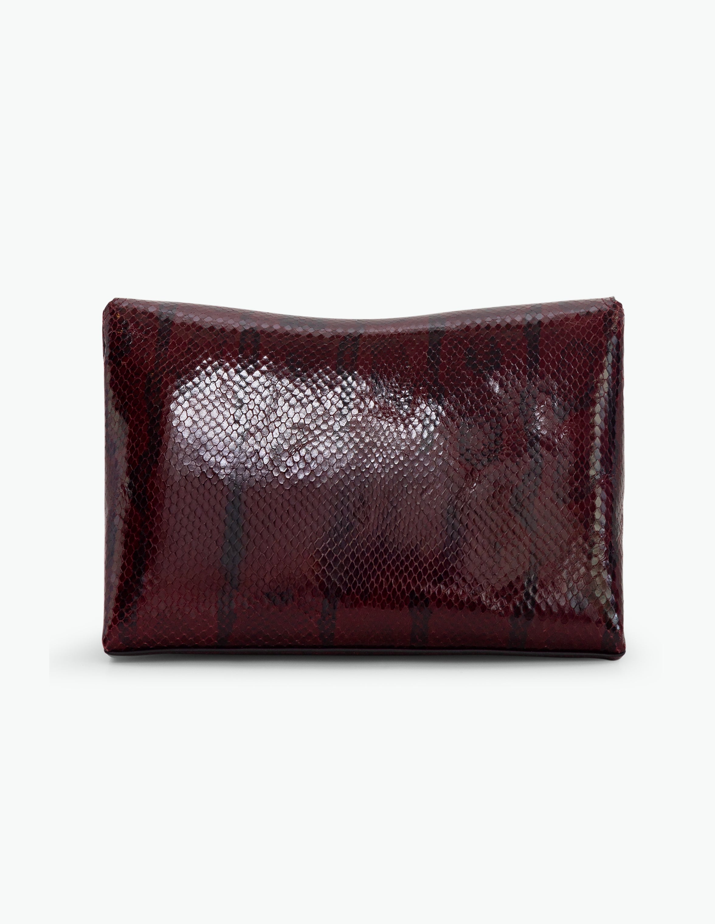 Jo Pouch Medium - Bordeaux Python