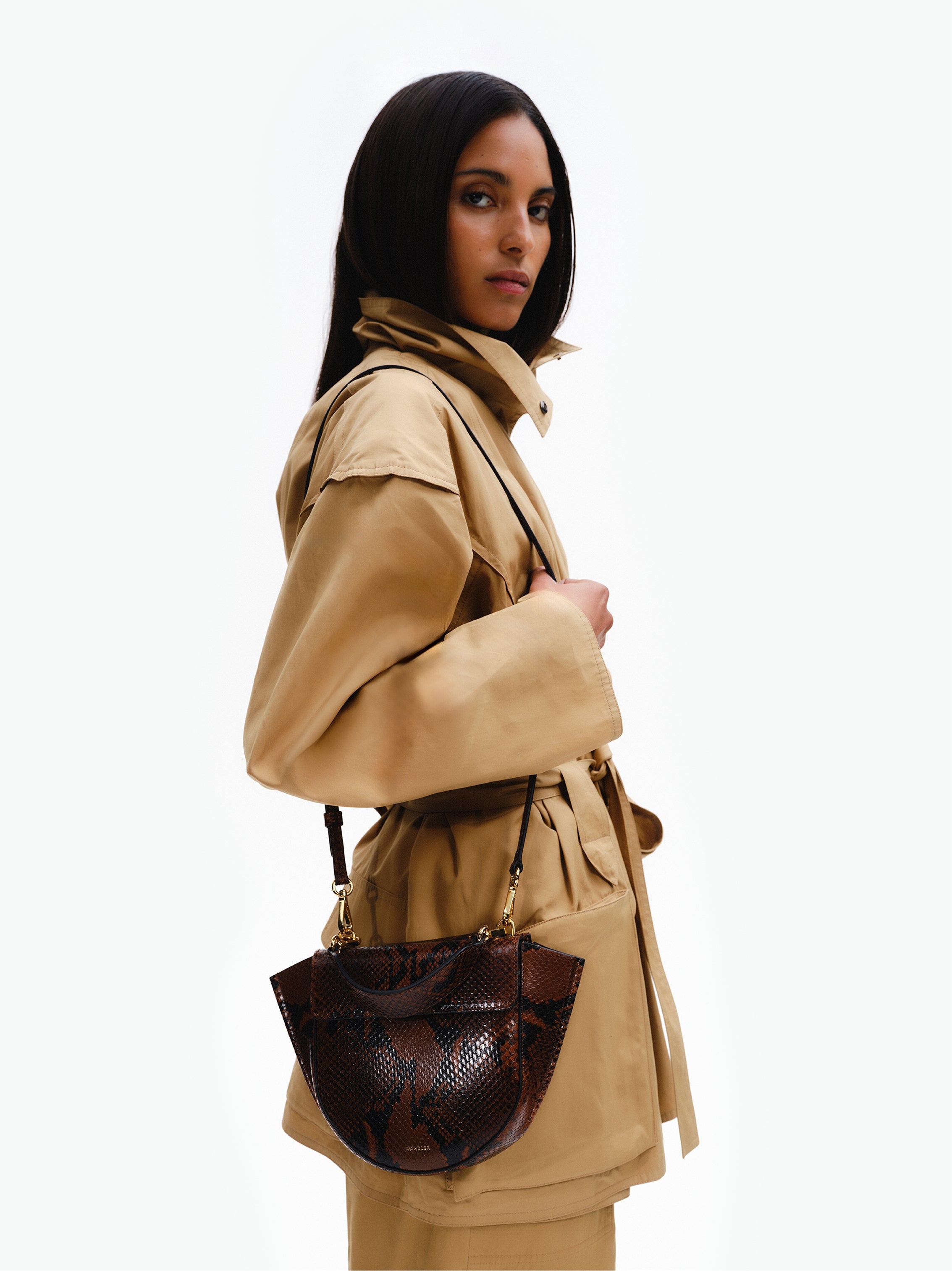 Hortensia Bag Mini - Brown Python