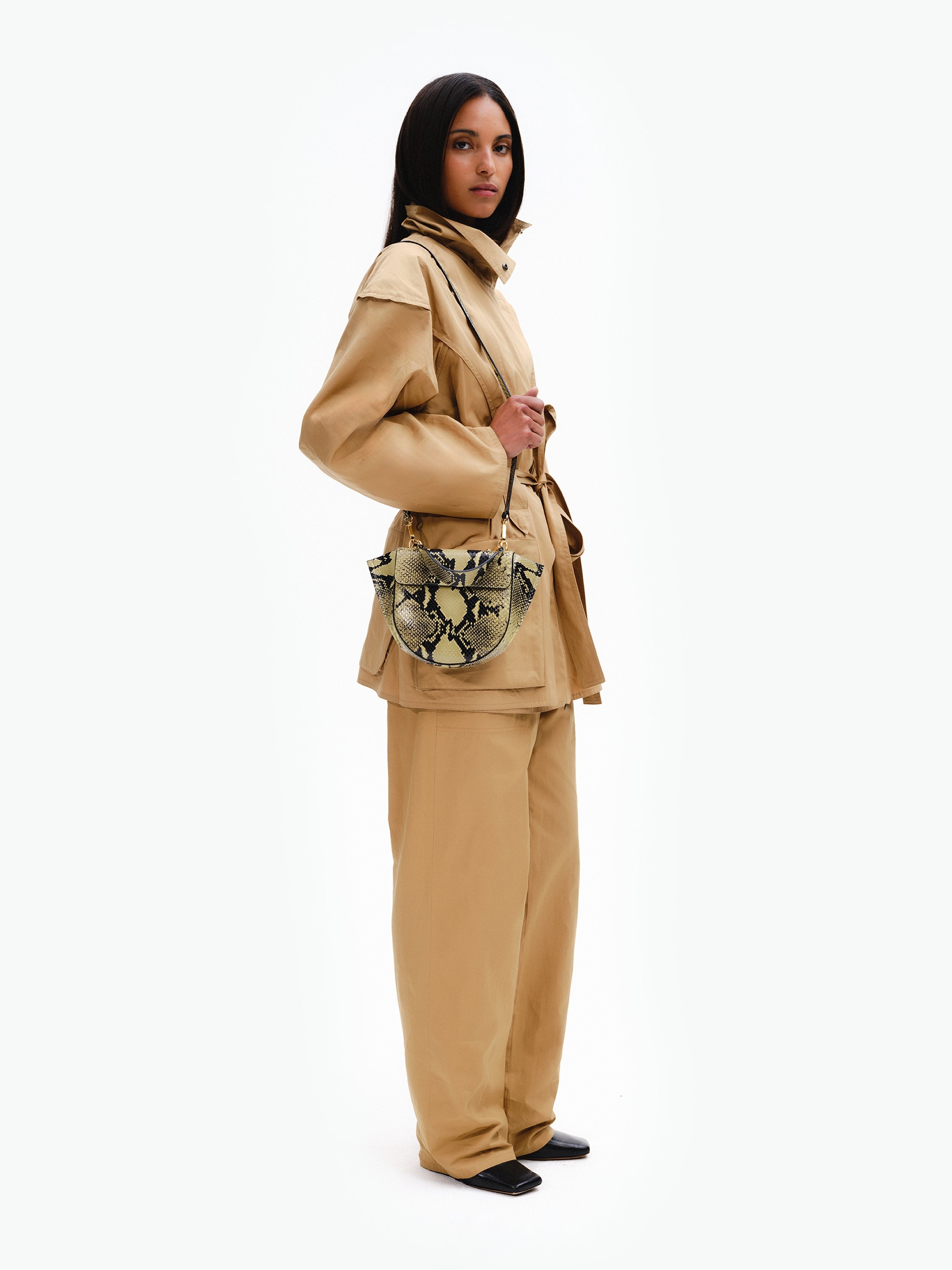 Hortensia Bag Mini - Lime Python