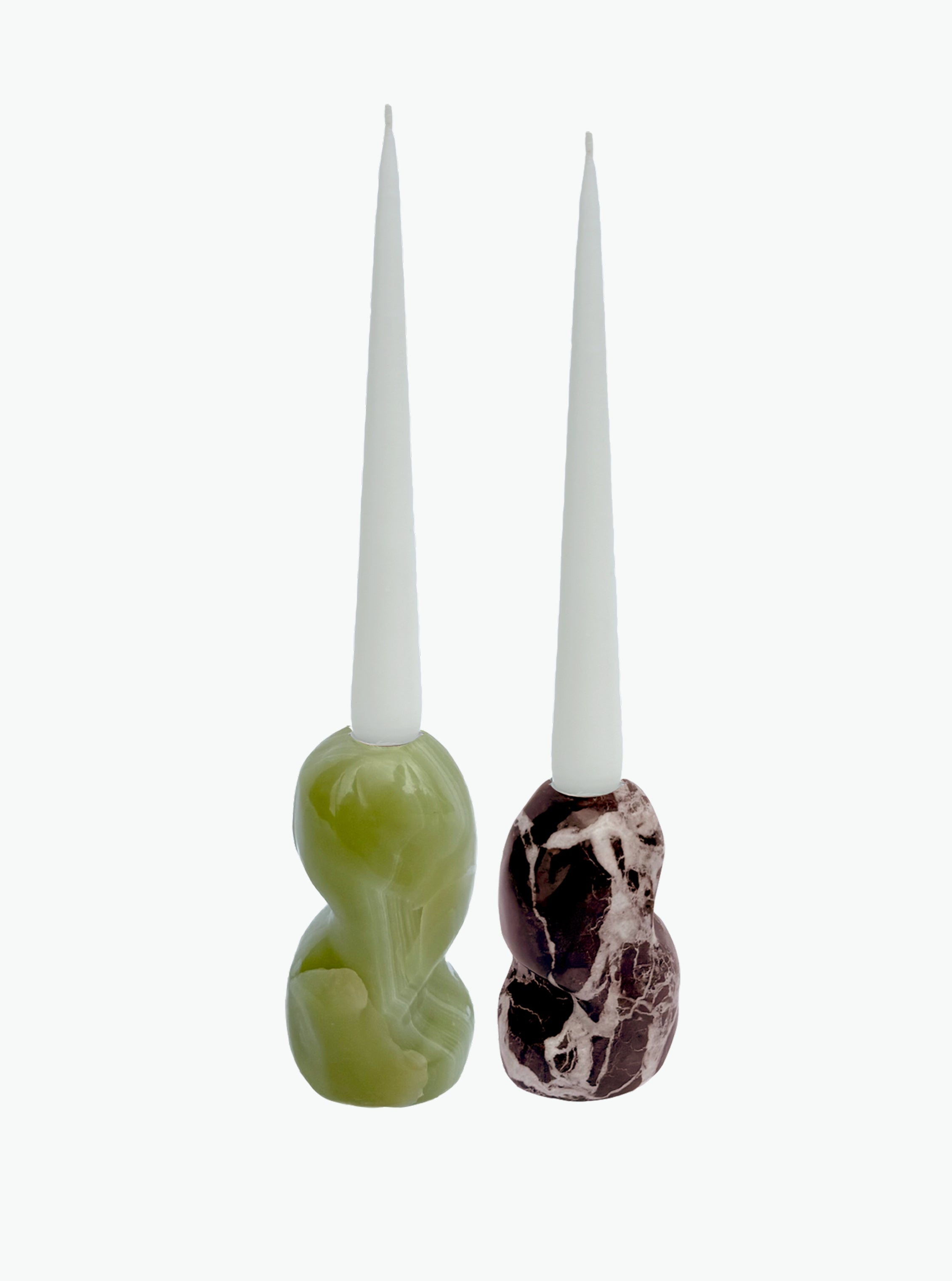 PRE ORDER Peanut Candle Holder Set - Amarena / Verde