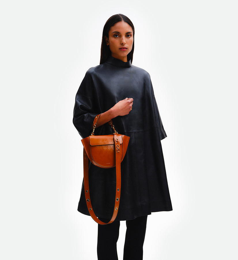 Strap Set  Hortensia Mini / Eyelets - Cognac