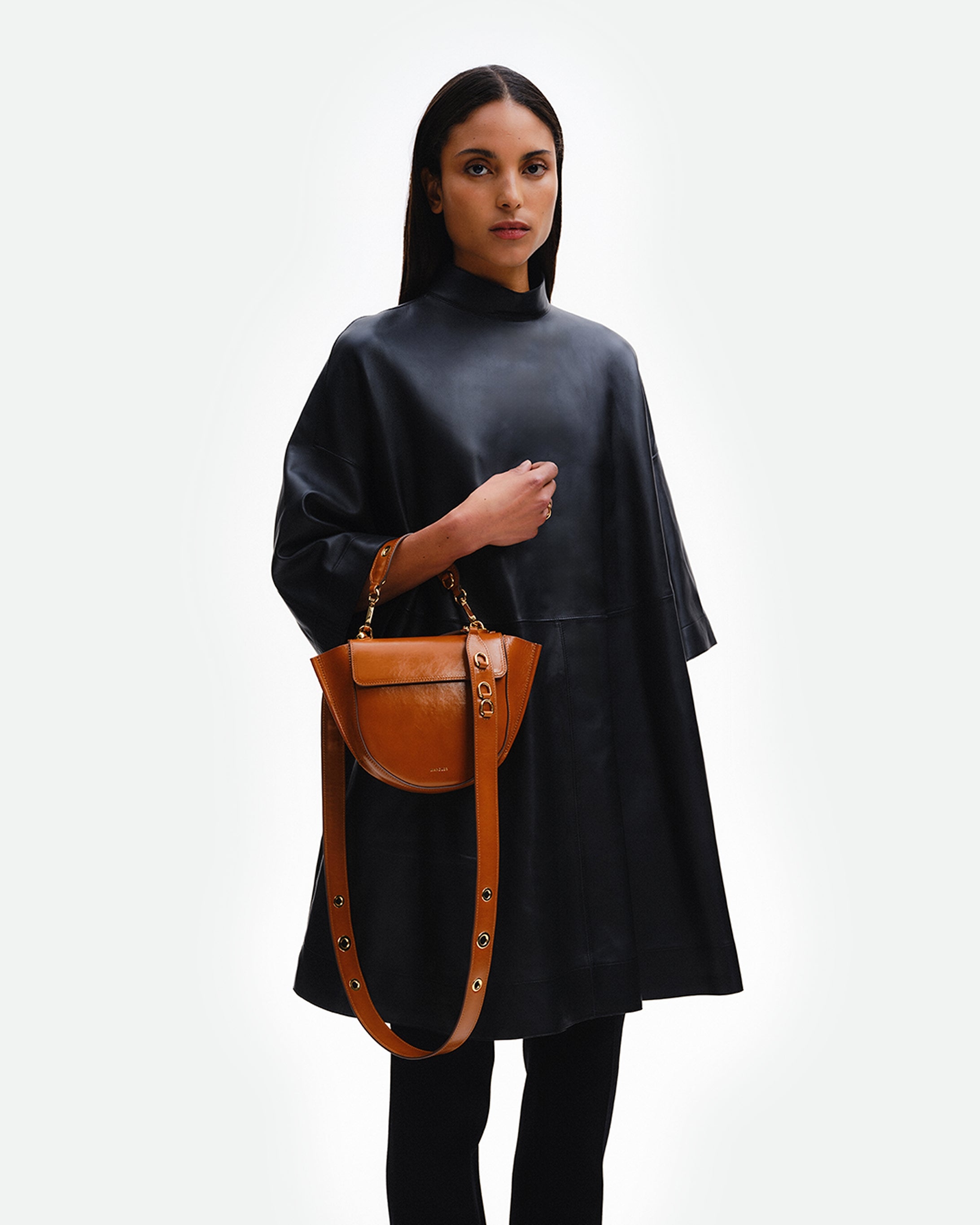 Strap Set  Hortensia Mini / Eyelets - Cognac