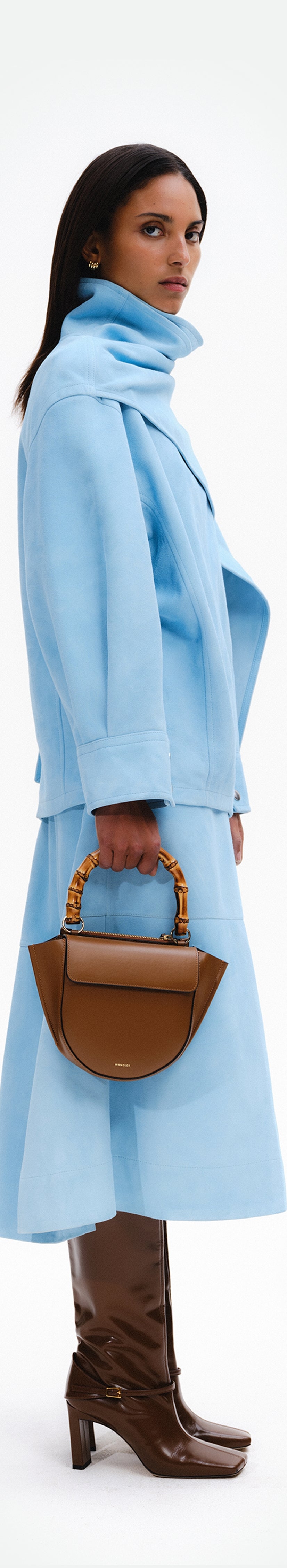 Hortensia Bag Mini - Saddle / Bamboo