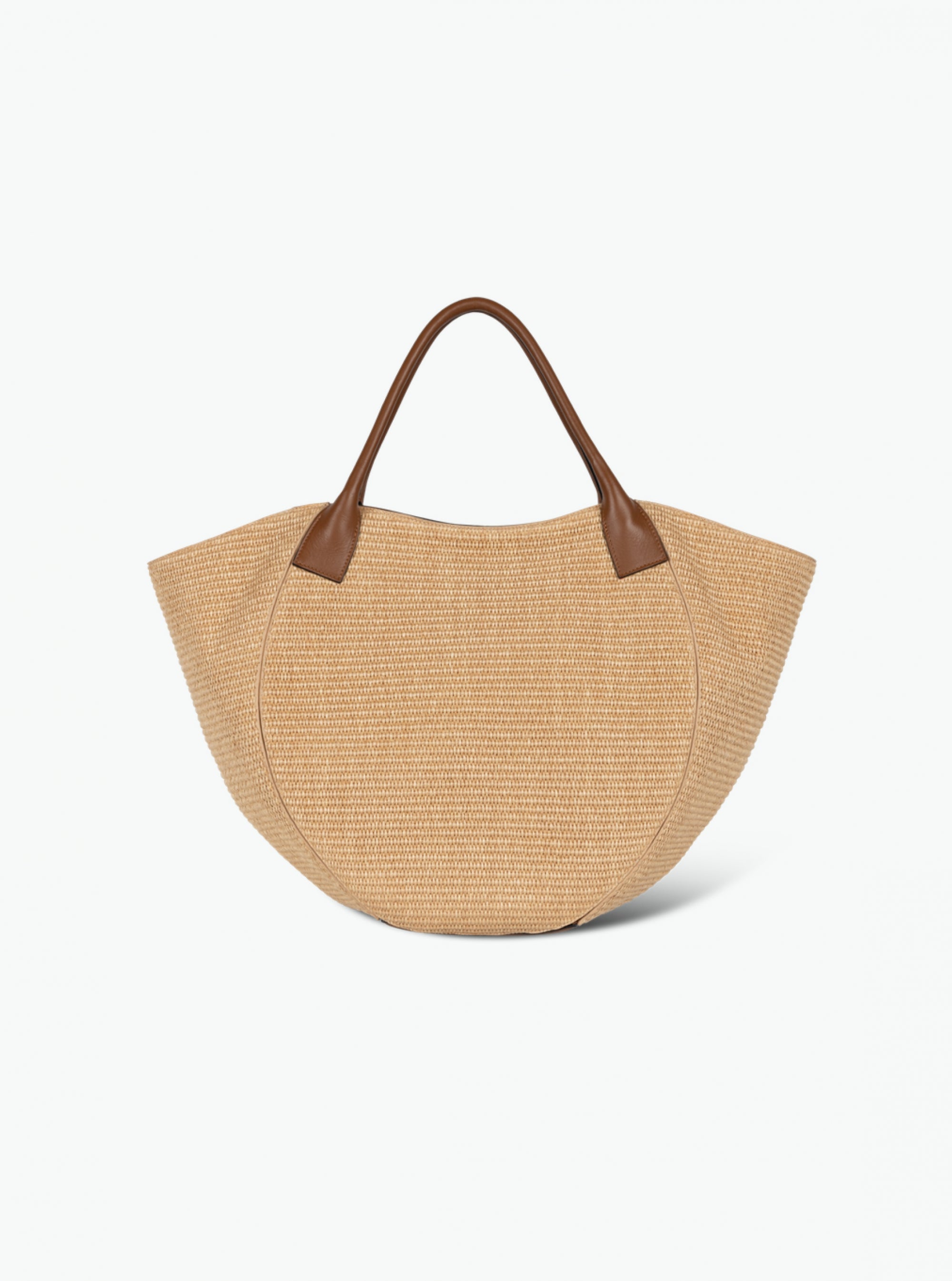 Mia Shopper - Straw / Saddle