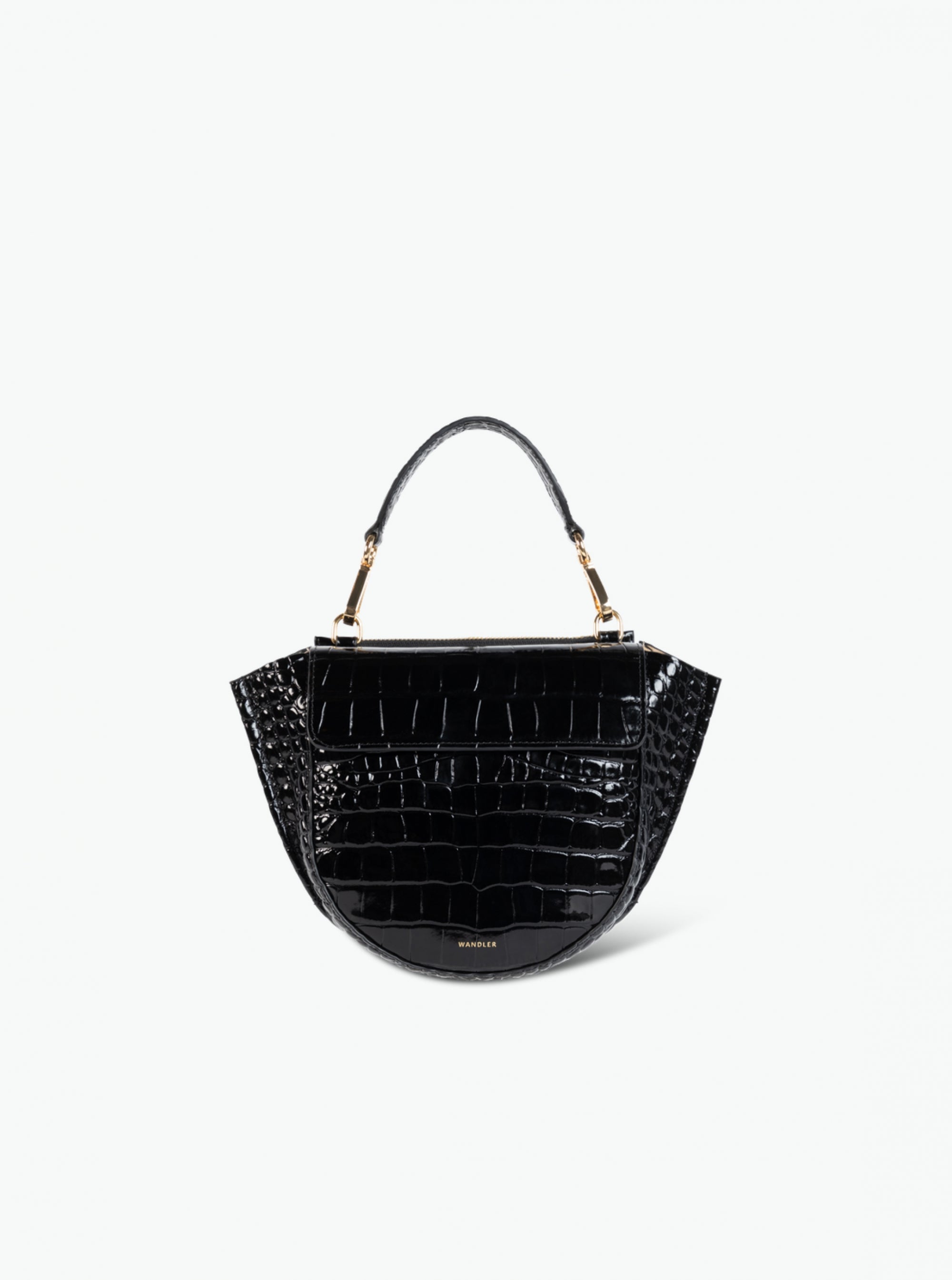 Hortensia Bag Mini - Black Croco