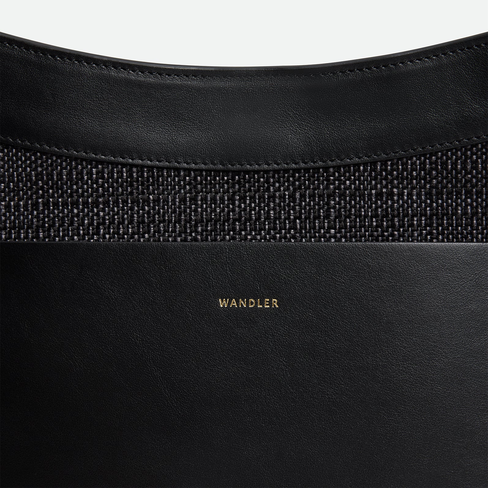 バッハ頌 Hortensia Slouch Tote - Black Raffia – Wandler.com