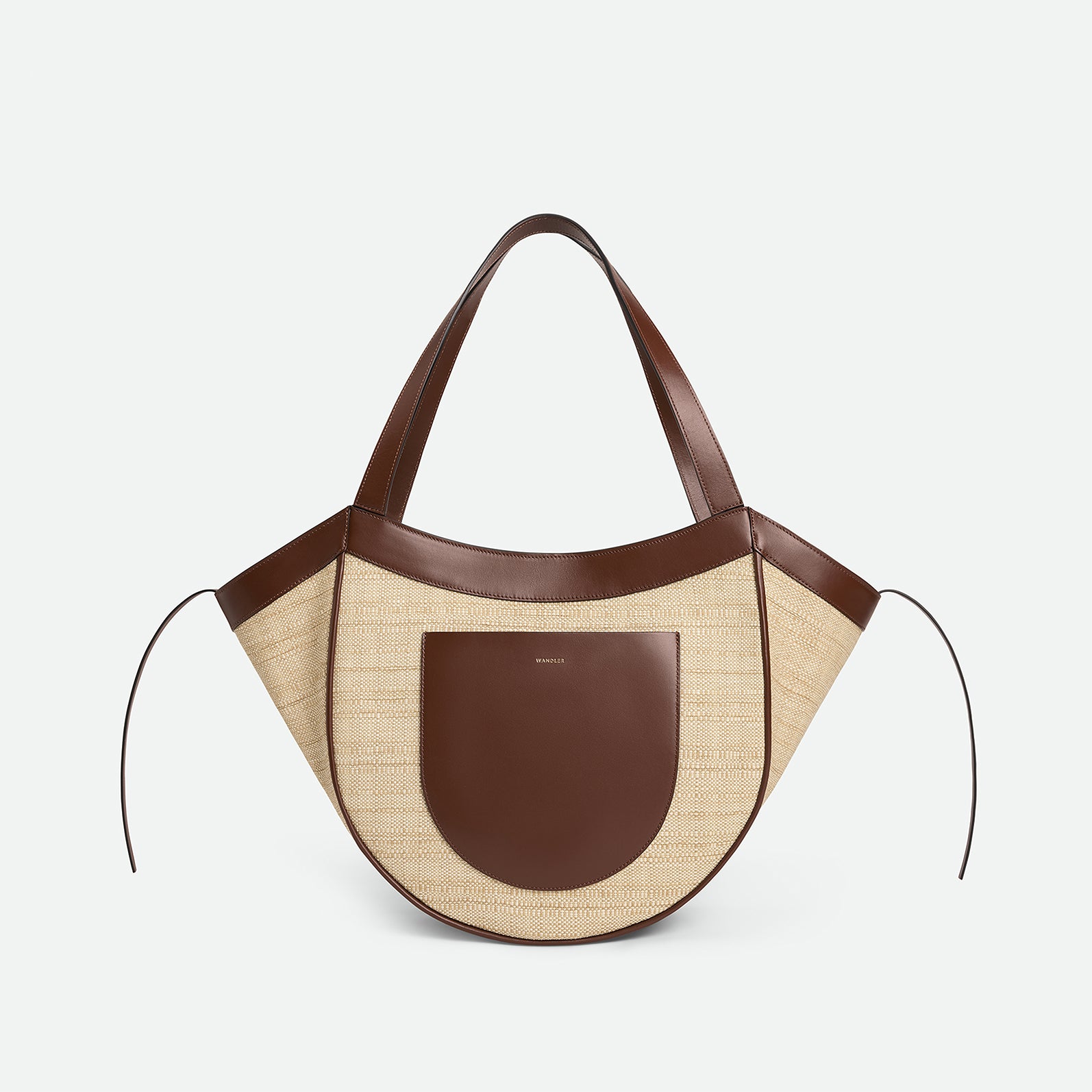 Hortensia Slouch Tote - Beige Raffia – Wandler.com