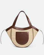 Hortensia Slouch Tote - Beige Raffia