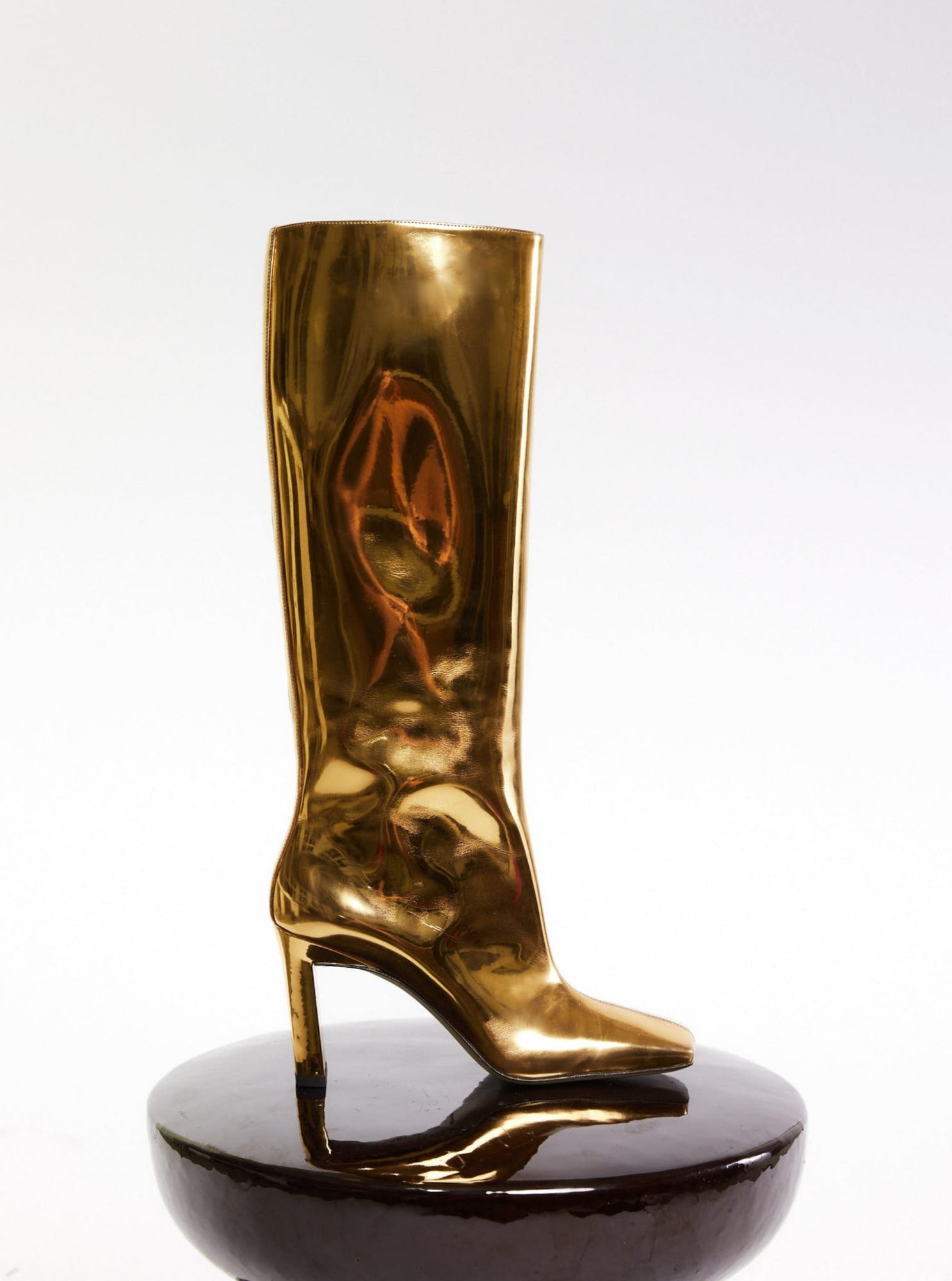 Isa Long Boot - Mirror Gold