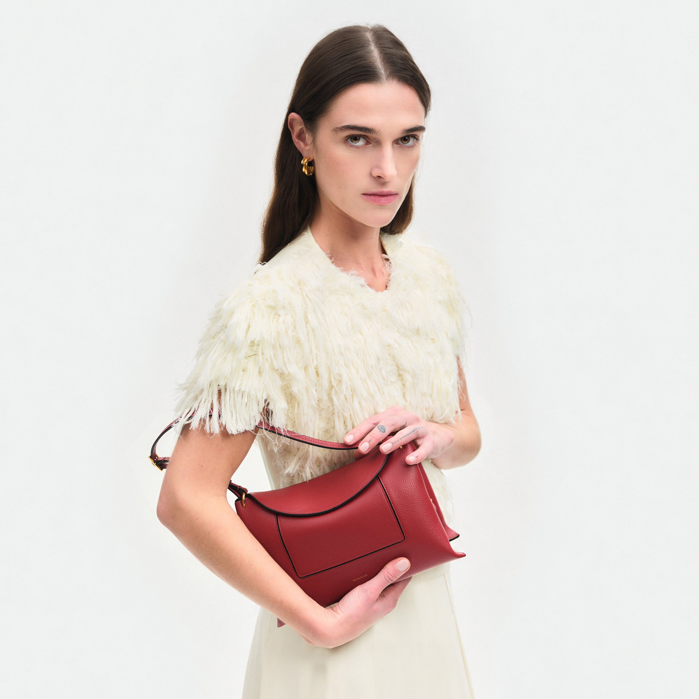 Wandelr Penelope Slouch Bag - Scarlet Crust – Wandler.com