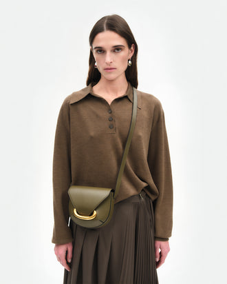 Veneto Crossbody Small - Deep Olive