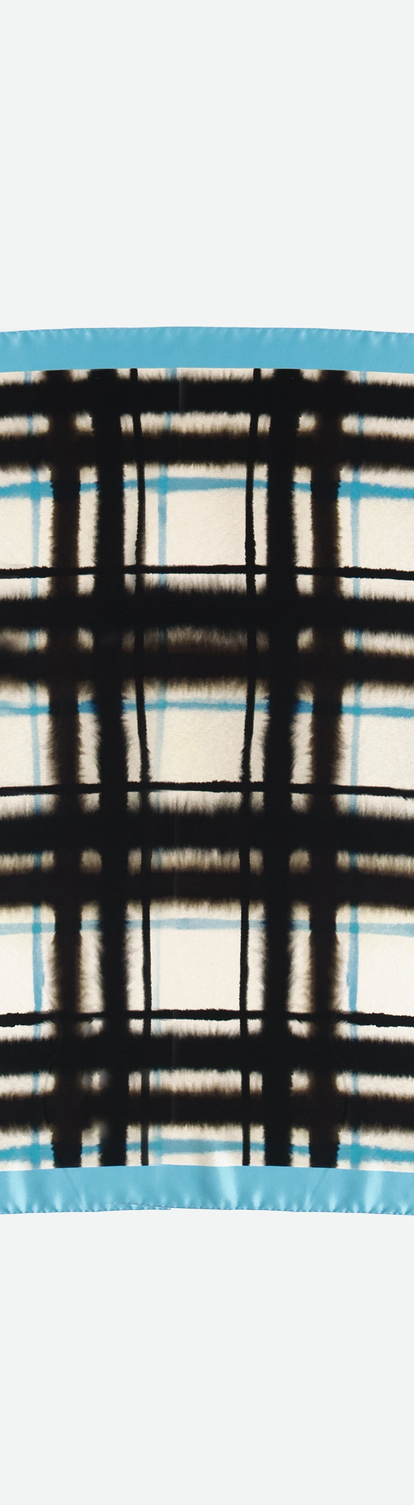 Silk Scarf 65 x 65 - Sky Check