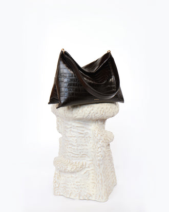 Penelope Tote Small - Soil Croco