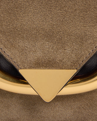 Veneto Shoulder Bag Small - Tabacco Suede