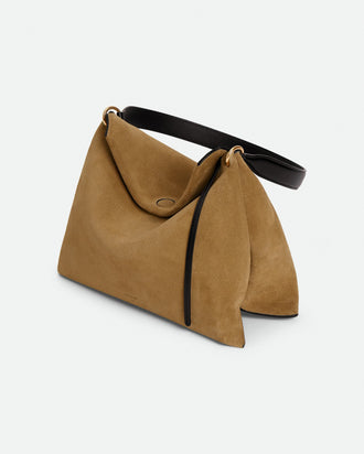 Penelope Tote Small - Tabacco Suede / Black