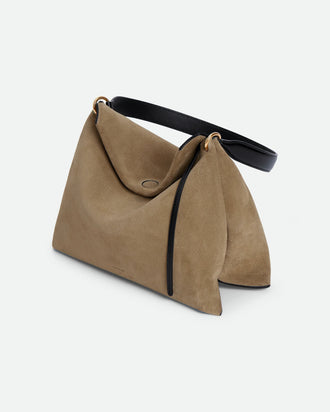 Penelope Tote Small - Tabacco Suede / Black