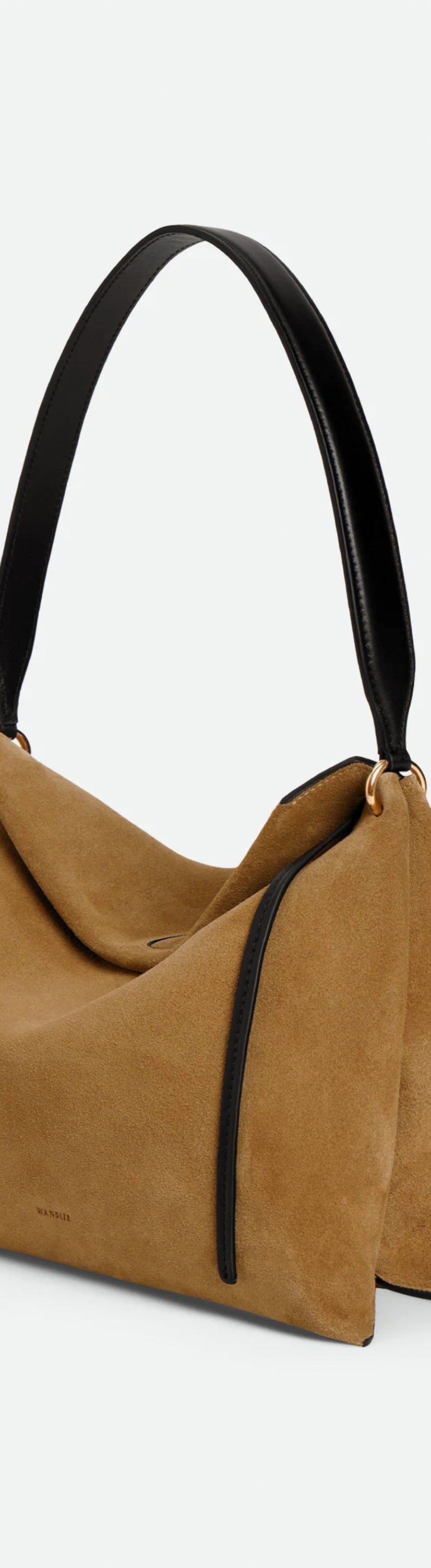Penelope Tote Small - Tabacco Suede / Black