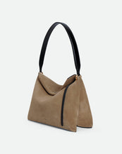 Penelope Tote Small - Tabacco Suede / Black