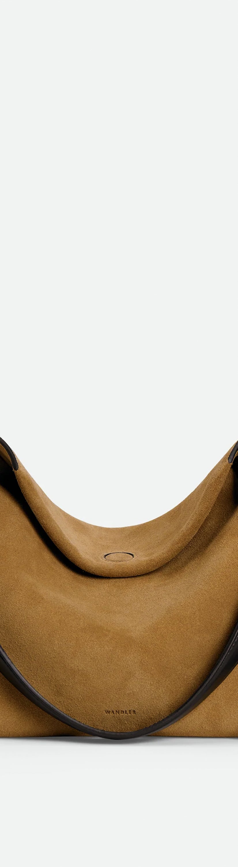 Penelope Tote Small - Tabacco Suede / Black