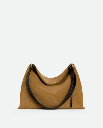 Penelope Tote Small - Tabacco Suede / Black