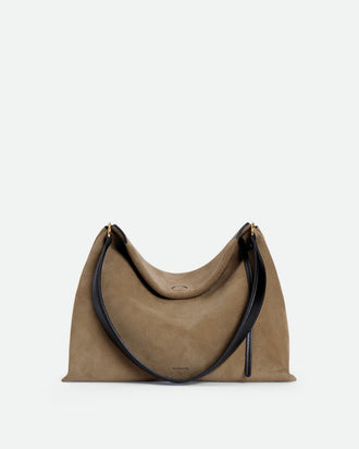 Penelope Tote Small - Tabacco Suede / Black