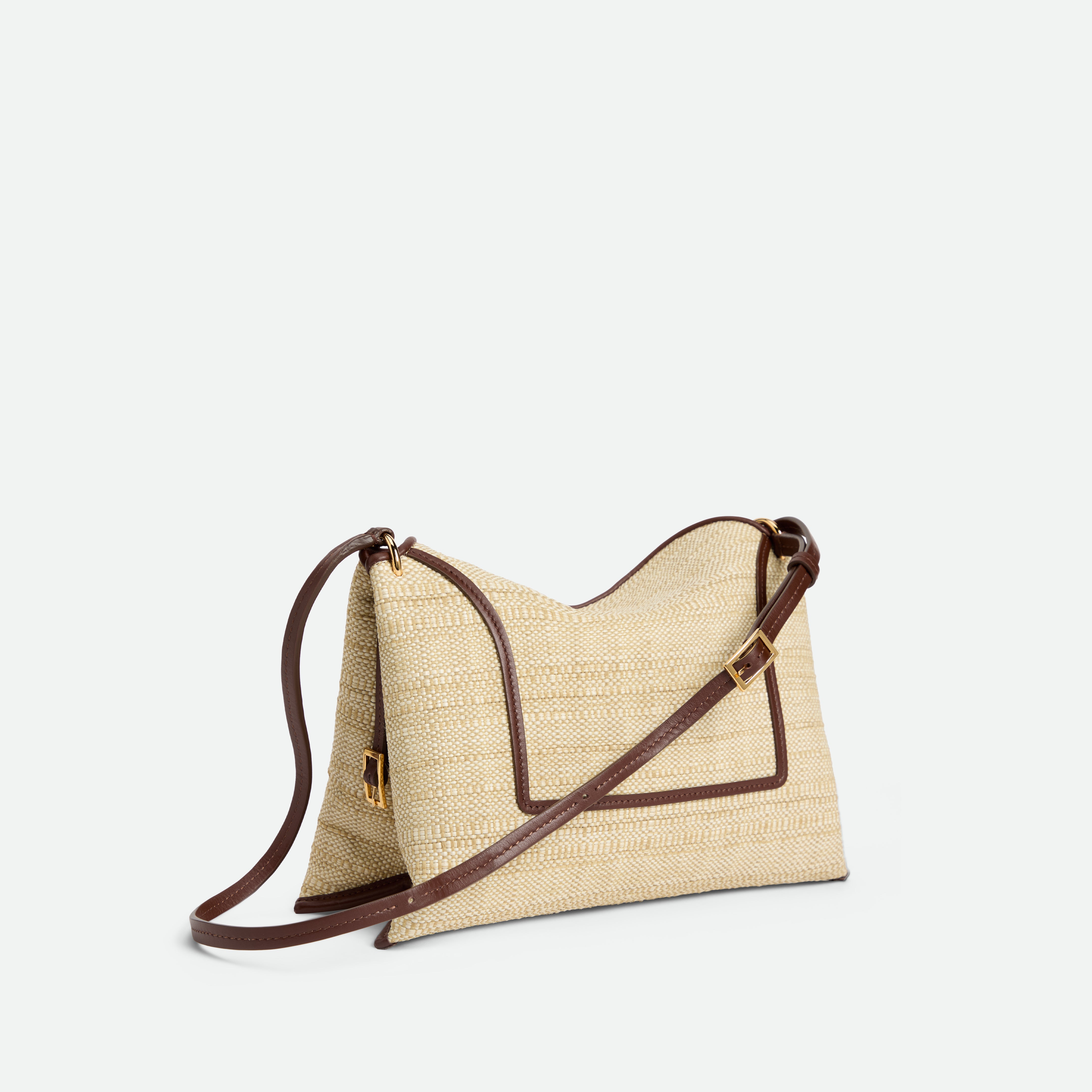 Penelope Slouch Bag Raffia - Beige Raffia – Wandler.com