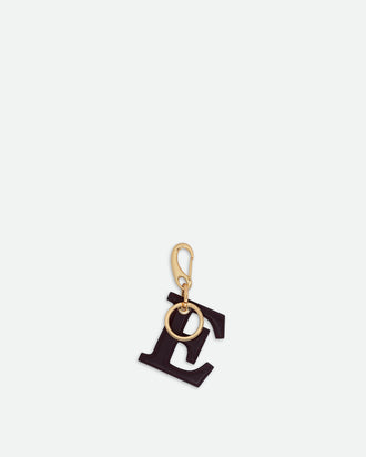 Bag Charm Letter - E - Grape