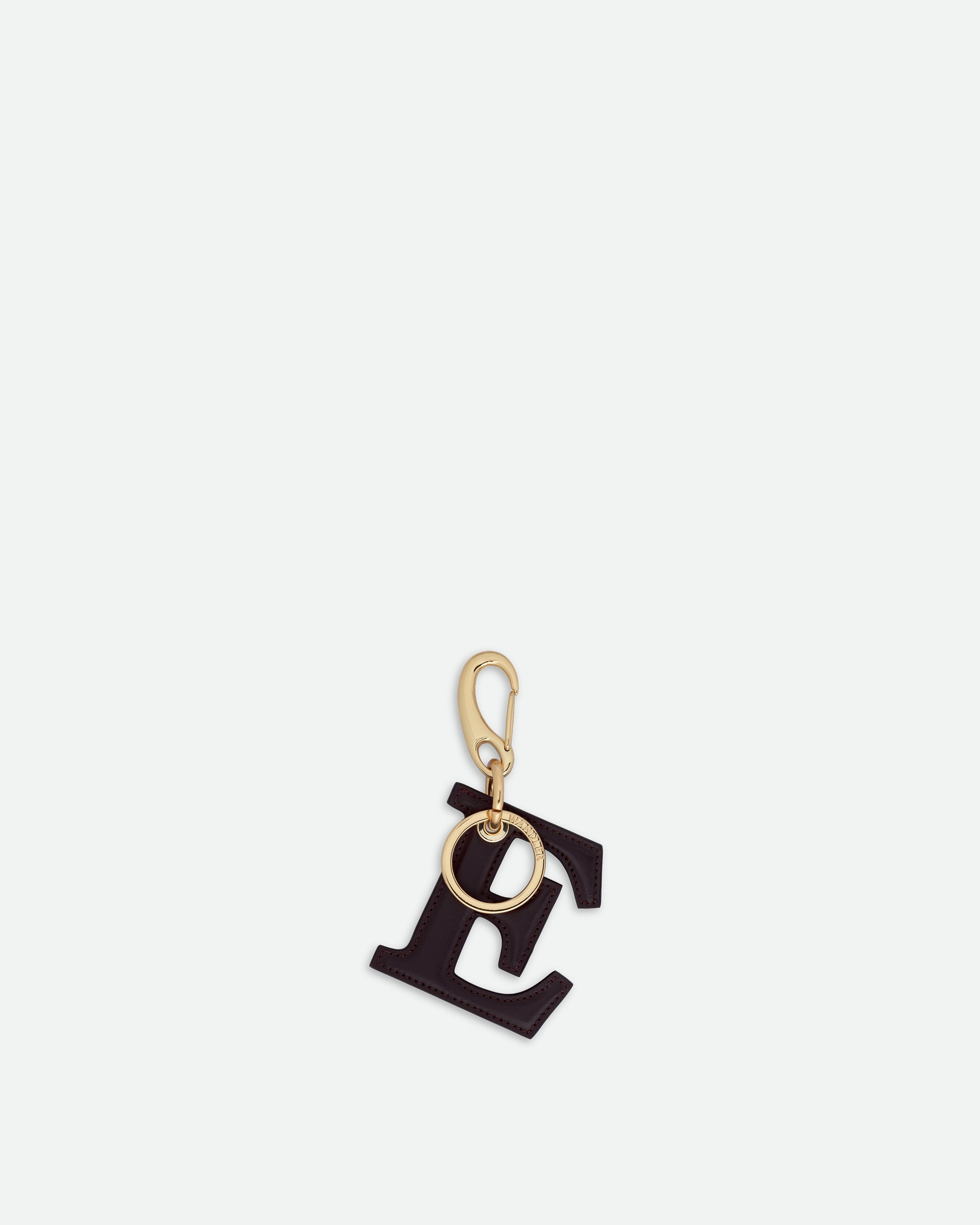 Bag Charm Letter - E - Grape