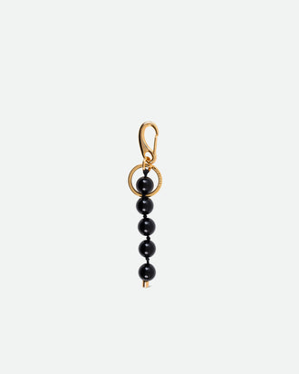 Bag Charm Beads - Black Onyx