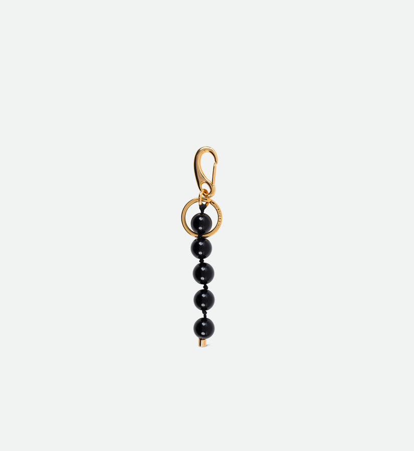Bag Charm Beads - Black Onyx